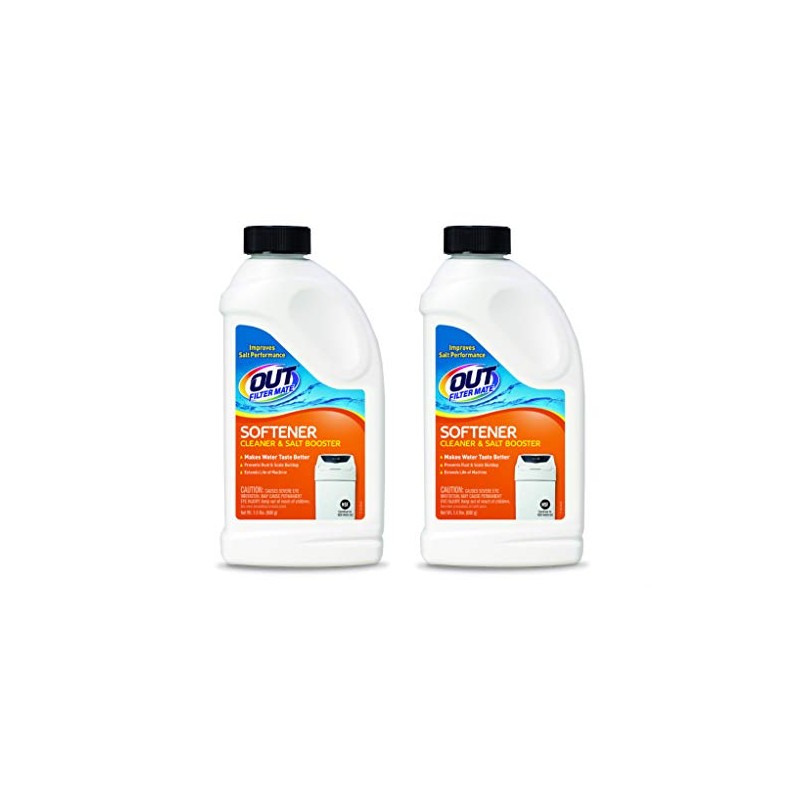 OUT Filter Mate Water Softener Cleaner and Salt Booster Powder,
