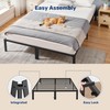 Simple Deluxe King Size Bed Frame, 14 Inch Platform Bed