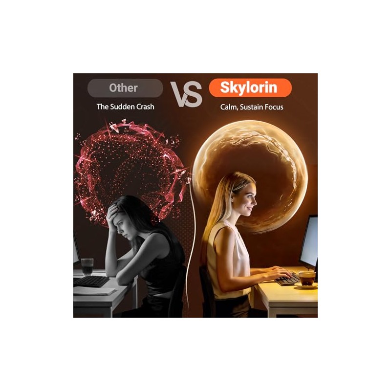 Instant Mushroom Coffee with Collagen, Skylorin Adaptogen Coffee Powder for