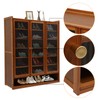 FTUREPAC 8-Tier Bamboo Shoe Storage Cabinet with Doors, 24 Pair