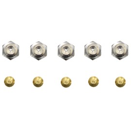Maruyama Seisakusho 637774 BIGM Spout Set, Small, 5 Pieces, Silver 3 Pieces