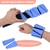 PATIKIL Adjustable Wrist Ankle Weights, 2lbs Total (1lb Each) Workout