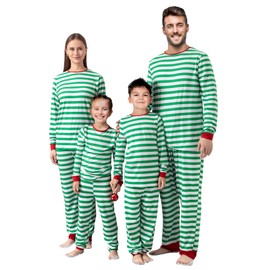 QUNISY Family Pajamas Christmas Matching Sets Xmas Family Pjs Set Couple Holiday Jammies Women/Men Festival Sleepwear Adult KIDS-10T-G