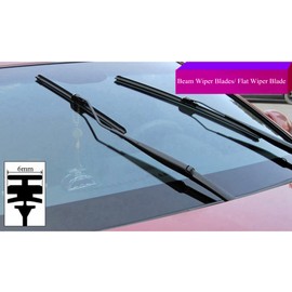 Tuokay, 28'' Windscreen Wipers, Special Rubber Strips for Beam Wiper Blades, 2PCS * 2 Size (700mm/ 650mm) for 2 Front Wipers