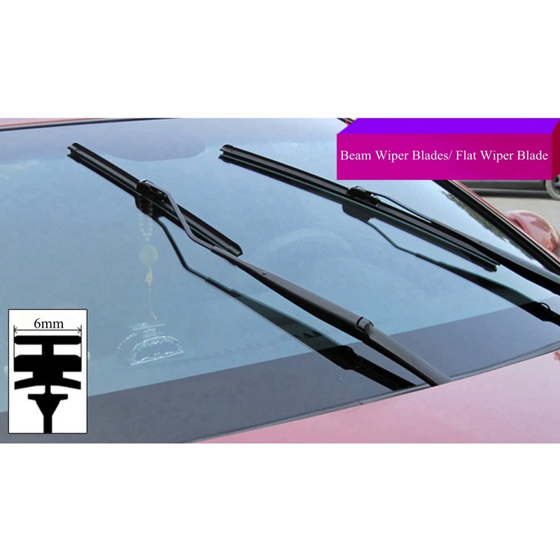Tuokay, 28'' Windscreen Wipers, Special Rubber Strips for Beam Wiper
