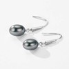 Salanda Pearl Drop Earrings Set, 925 Sterling Silver Pearl Dangle