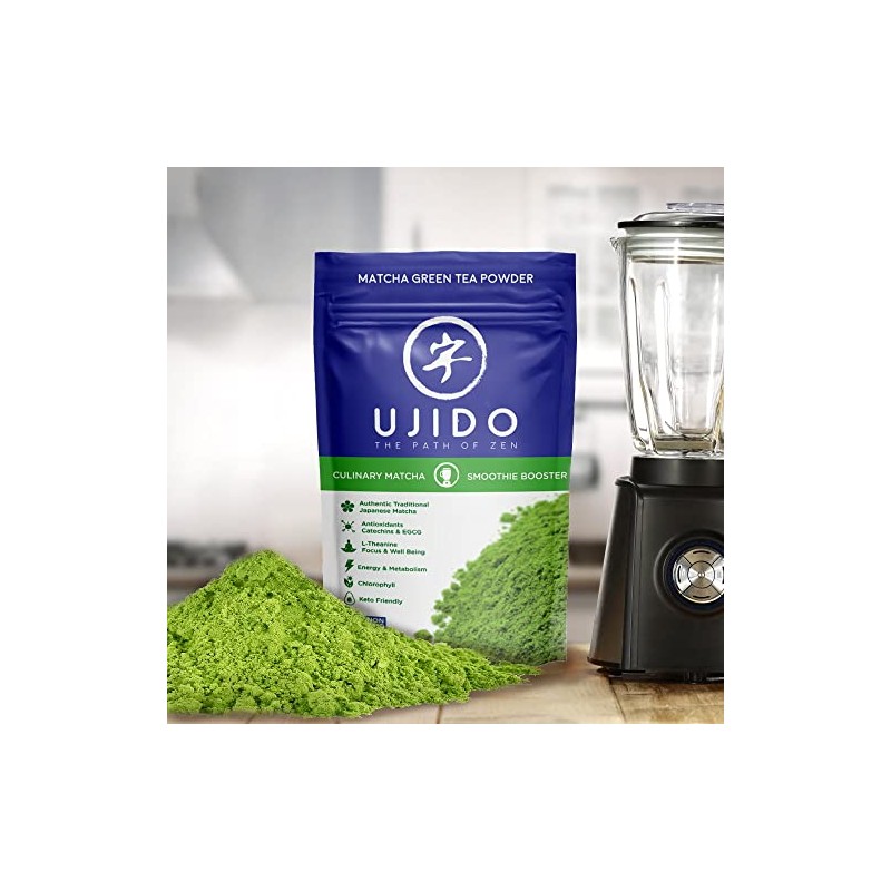 Polvo de té verde matcha japonés Ujido