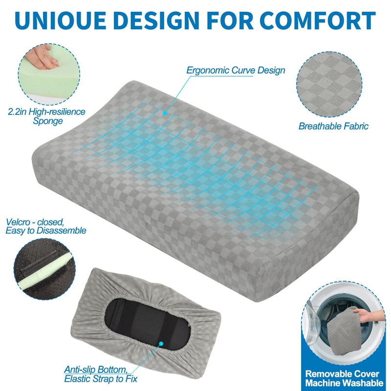 Love&go Knee Scooter Pad Cover Cushion with Removable Cover, Fits