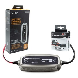 CTEK (40-206) MXS 5.0-12 Volt Battery Charger and Maintainer and (56-382) Indicator Eyelet