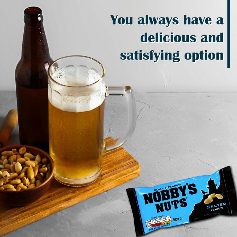 Nobby's Classic Salted Peanuts In Mega Pub Card 24x50g Packs