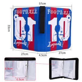 Football Card Binder - 440 Card Capacity | Trading Card Holder for Kids and Adults | 55-Page Album | Football Star Design | Ideal for Card Games, Match Attax, Photocards