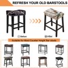 Bifaunvogel Bar Stool Cover Rectangle Set of 2 Printed Stretch