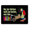 speecheese Der Gärtner weiß, was ihm blüht! Fußmatte in 35x50