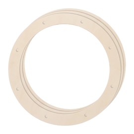 sourcing map 3Pcs Wooden Wreath Frames, Round 9.8" OD/7.9" ID Unfinished Floral Hoop Rings for DIY Christmas Easter Crafts Wedding Holiday Wall Home Decor