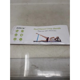 Letsfit 5 pcs Letsfit Resistance Loop Bands Loop Set Strength Fitness Leg Exercise 40lbs