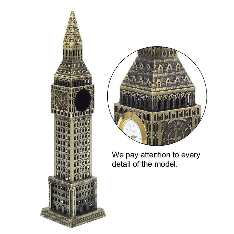 ZOVIE London Big Ben Real Clock Tower Statue (brone)