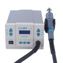 Hot Air Rework Station, 861DW 1000W 110V Heat Gun Soldering Station Digital Display Air Rework Station Brushless Vortex Blower with 3pcs Air Nozzles for Electronics Repairing Miro Soldering Rework