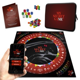 My Secret Game 2. Edition - Ein erotisches Abenteuer mit App - Interaktives Erotikspiel, Sexspiel und Brettspiel für Smartphone und Tablet ab 18 Jahre für Paare, 2 bis 4 Spieler (Rot)