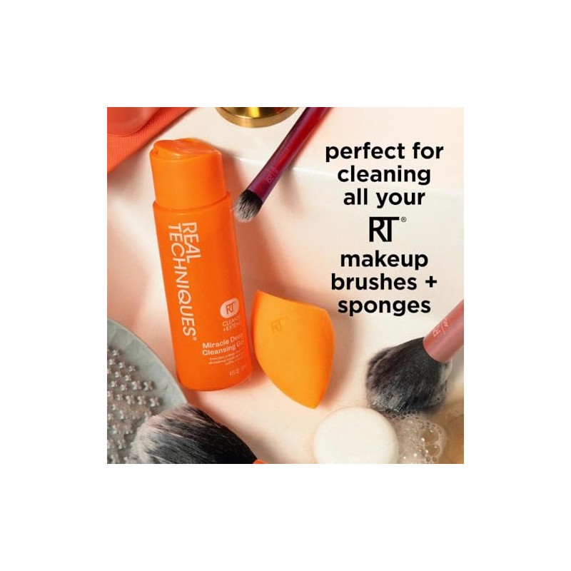 Real Techniques Makeup Brush Cleaner Gel, Brush and Blender Beauty