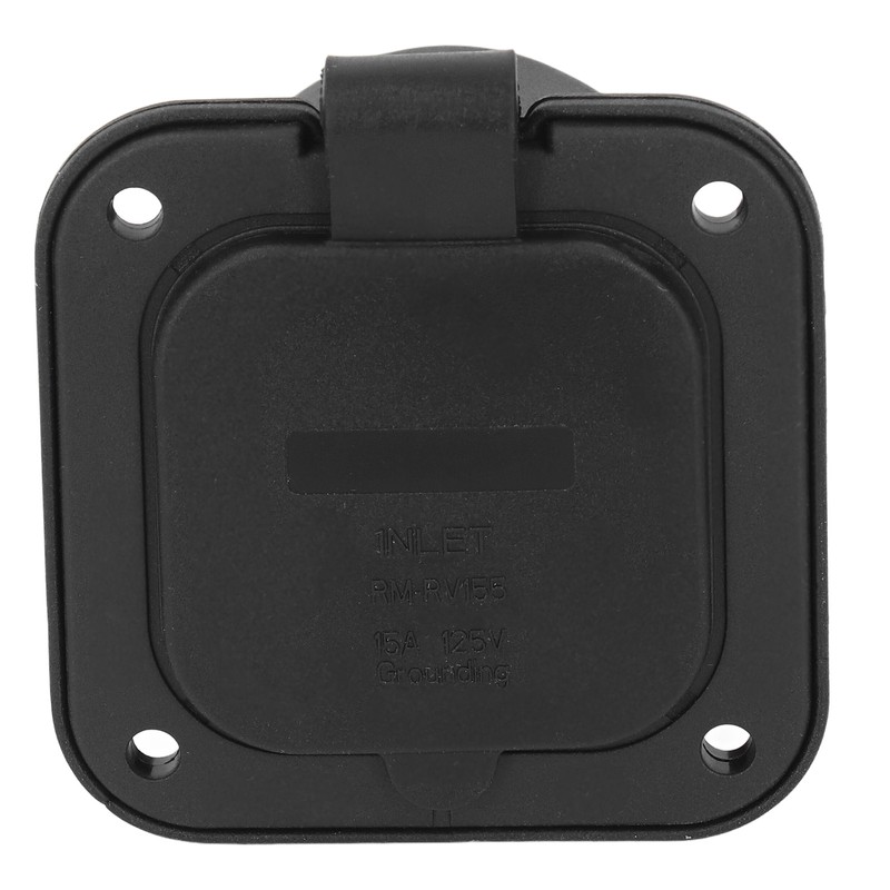 2 Pole 3 Wire Flange Power Inlet Straight Blade Receptacle