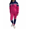 Women's Pull Over Fleece Jogger Warm sweat suit (Black/Yellow, S)