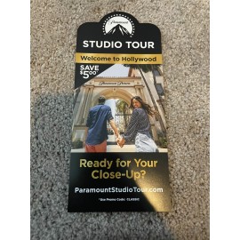 PARAMOUNT STUDIO TOUR HOLLYWOOD Guide Informational Pamphlet Coupon California