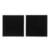 Sorbothane Vibration Isolation Square Pad, 4"x4", 2 Pack (50 Duro,