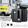 Unbranded Black RV Paddle Entry Door Lock Latch Handle Knob