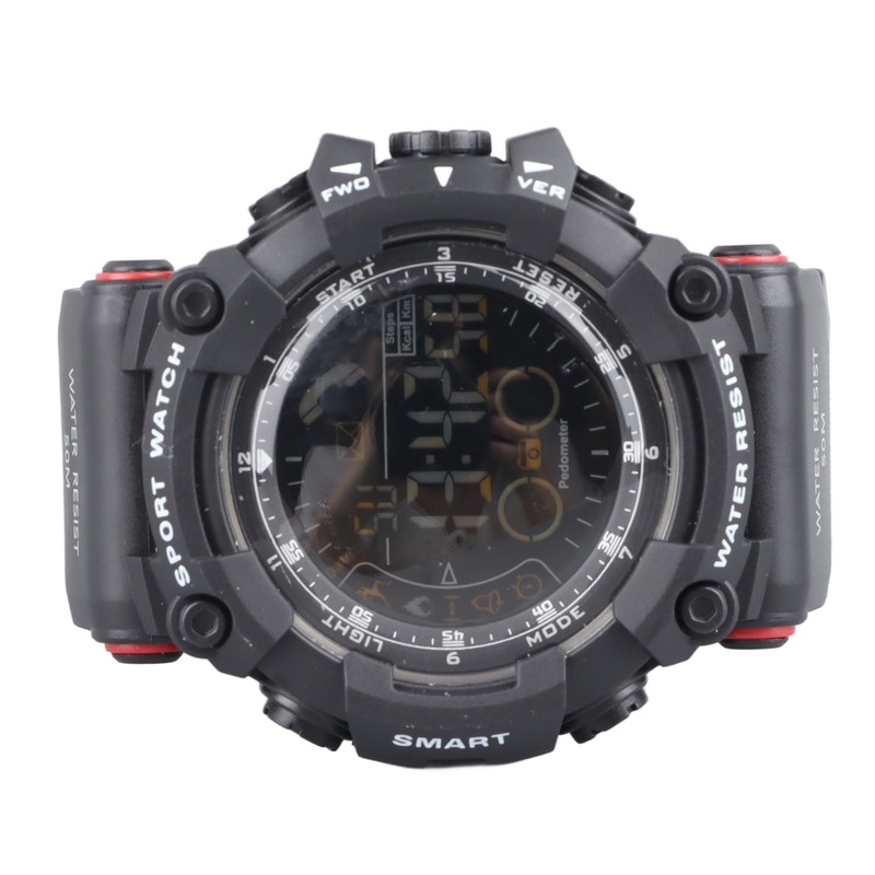 Men Digital Watch LED Backlight Multi Functional Water Resistant Watch