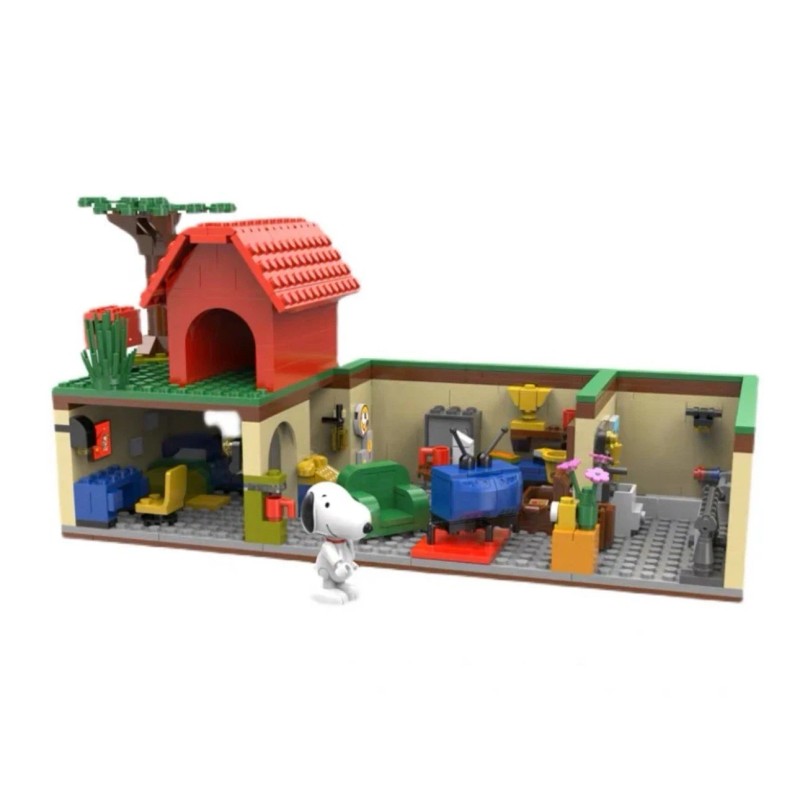 Linoos Peanuts Building Blocks - Basement Dog House