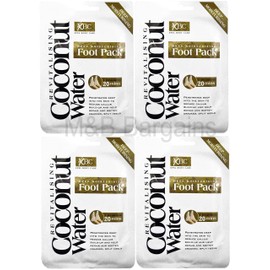 4 x Treatment Deep Moisturising Revitalising Coconut Water Foot Pack