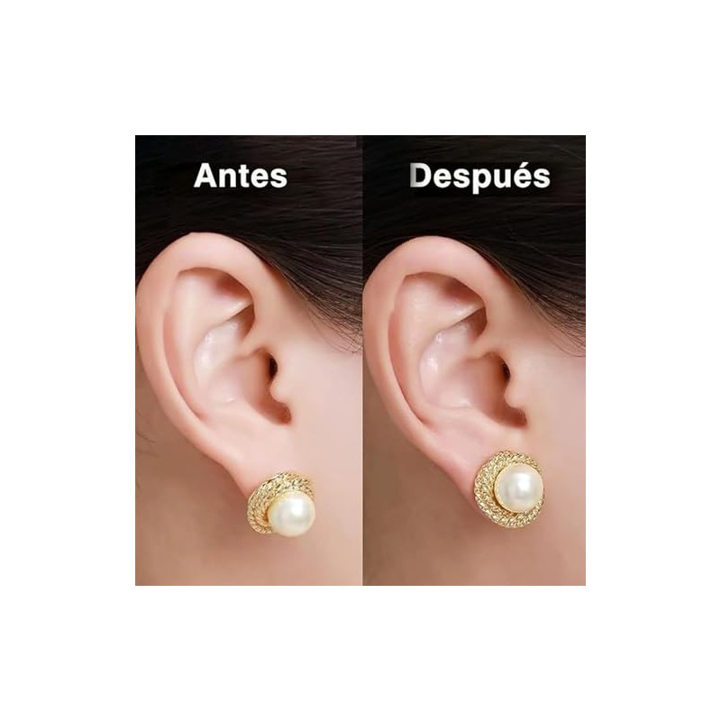 Pendientes Chapados En Oro De 18 Quilates Para Orejas Caídas