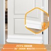 Door Draft Stopper 36 inches White, Single-Sided Sound Proof Door