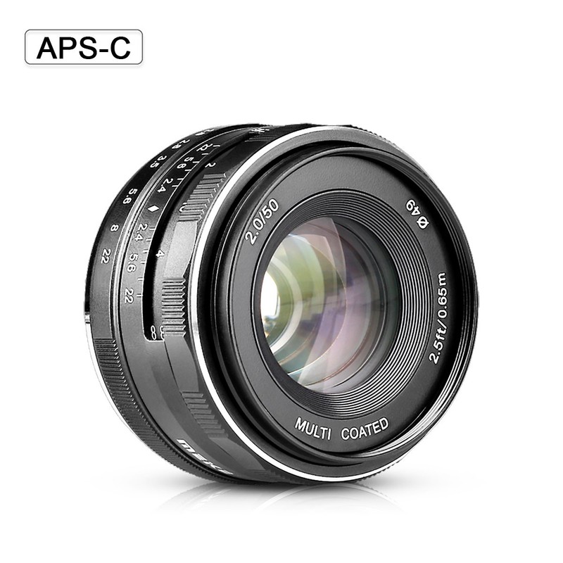 Meike MK 50mm f/2.0 Manual Focus Lens (APS-C) for Sony