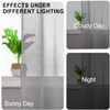 JIUZHEN Grey Sheer Curtains 84 Inches Long - Grommet Semi