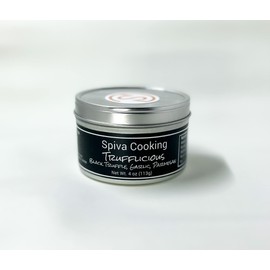 Spiva Cooking - Trufflicious - Black Truffle, Garlic, and Parmesan Seasoning - How to use: Meats, Pastas, Potatoes, Starches, Vegetables, Wings, Eggs, Pizza, Sauces, and So much more - Spices and Seasonings - 4 oz.
