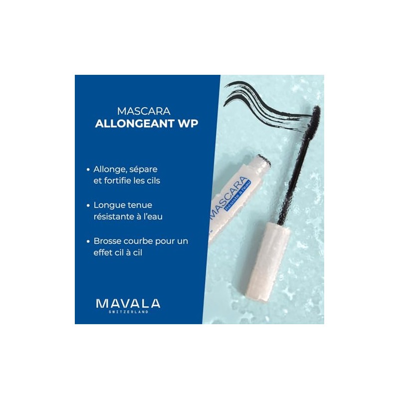 Mavala Mascara Waterproof, Brown, 0.32 Oz