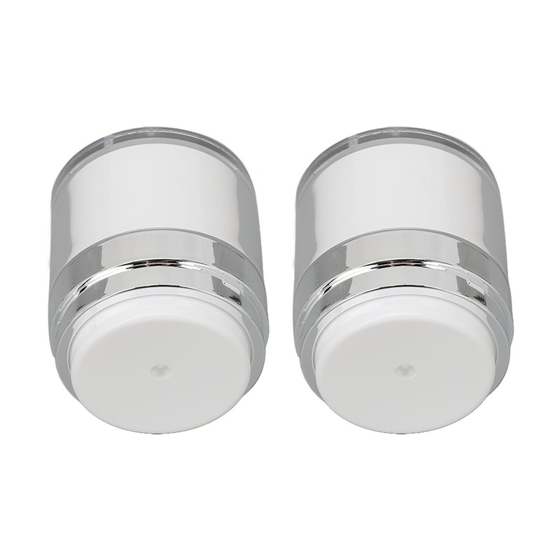 2pcs 50ml Cream Jar Refillable Empty Acrylic Vacuum Makeup Jar