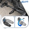 KAMIYONG Third Peg Motorcycle Foot Pegs 360° Adjustable Trike Highway