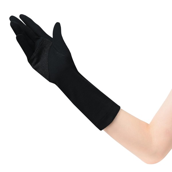 Otafuku Glove Summer Arm Cover [100% Cotton Ladies] UV-3231 Black One Size Fits All