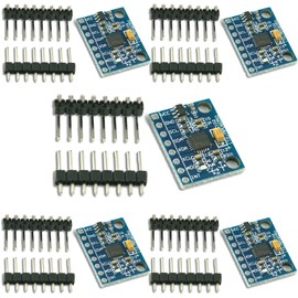 UMTMedia® - 5 X 3-Axis GY-521 MPU-6050 Gyroscope Accelerometer Module 3.3V-5V For Arduino Pi ESP8266
