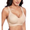 Lemorosy Women's Post-Operative Strong Support Sports Bra Adjustable Without Underwire