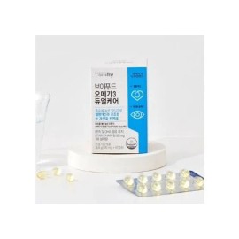 Korea Yakult 한국야쿠르트 브이푸드 오메가3 듀얼케어 610mg x 60캡슐 Korea Yakult V-Food Omega 3 Dual Care 610mg x 60 Capsules