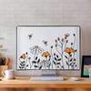 kwmobile Computer Monitor Cover Compatible with 24-26" monitor - Bees