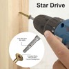 Fmjdnls Deck Screws 1-1/2 Inch, Wood Screws #8×1-1/2, Golden Brown