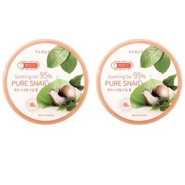 Pure Snail Soothing Gel, Keeping Skin Smooth and Soft, 300ml(10.1oz) x 2Pcs