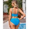 Women's Bikini Set - High Waisted Tummy Control Swimsuits with
