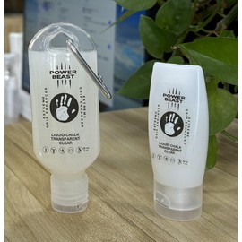 POWER BEAST Liquid Chalk, Transparent, Magnesia for Better Grip, Liquid Chalk, Liquid Magnesia Clear, Liquid Chalk for Cross Training, for Climbing, Bouldering, Weightlifting, Pole Dance (59 + 30 ml)