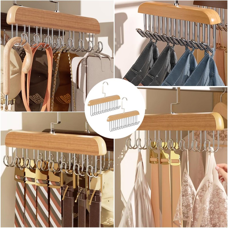 Rairsky Bra Hangers for Closet Organizer, 2 Pack Space Saving