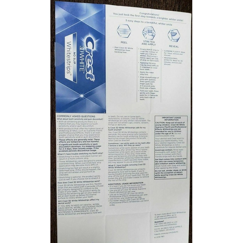 Crest NEW CREST ADVANCED PROFESSIONAL EFFECTS Whitestrips 10 Pouches /